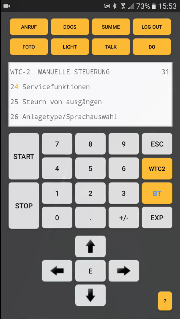 Bluetooth Display für Windkraftanlage