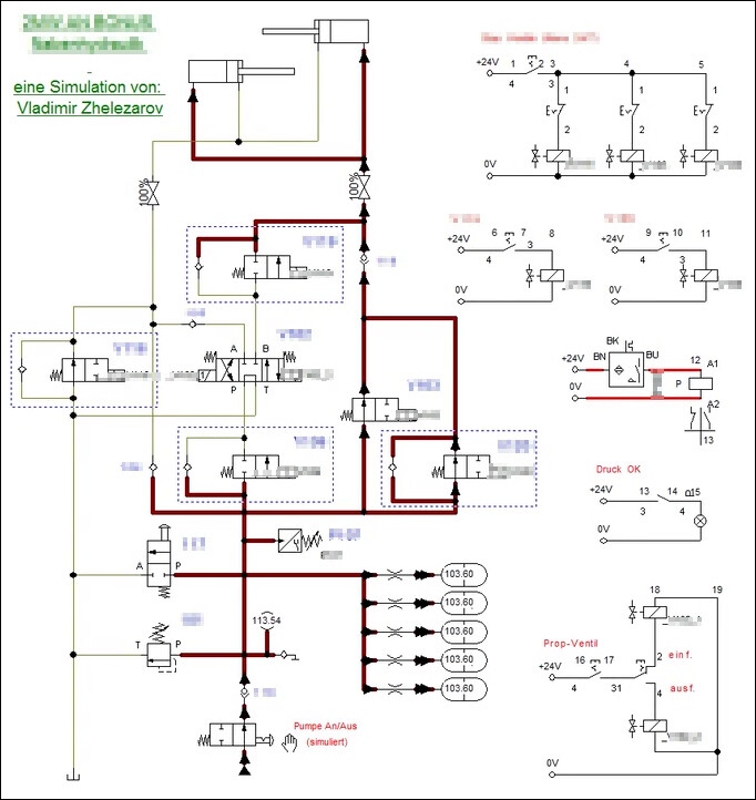 Simulation der Nabenhydraulik