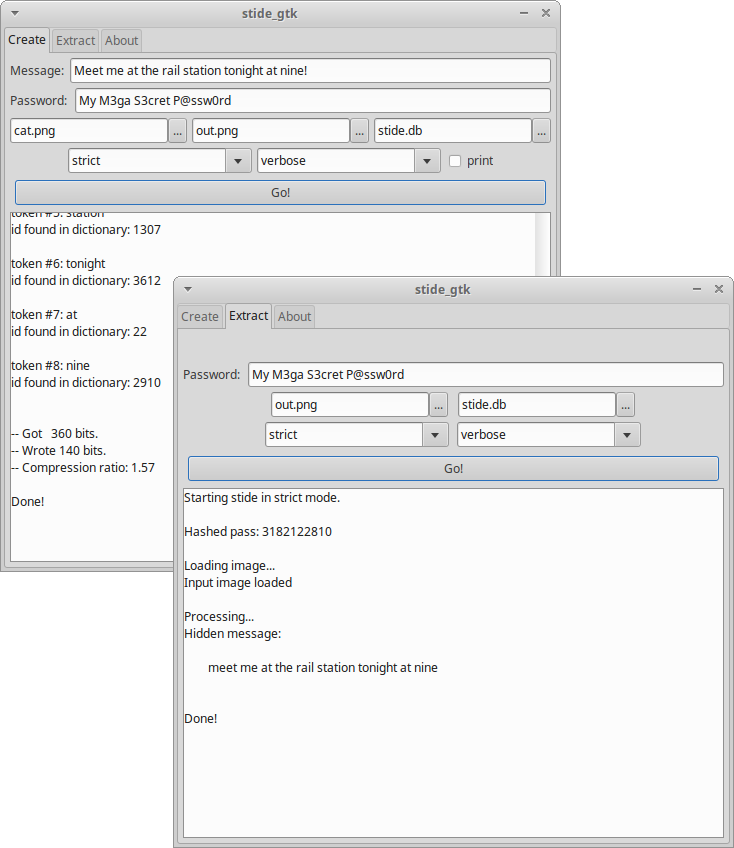 Stide - ein Werkzeug für Steganographie